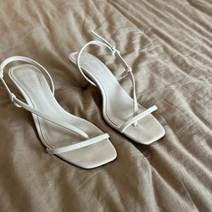 SCHUTZ Elegant Cream Strappy Heels